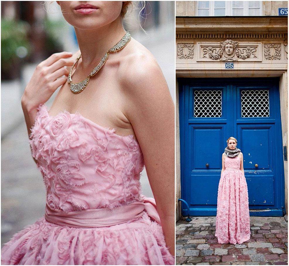 Χρωματιστά νυφικά, Νυφικό με χρώμα, Ροζ Νυφικό