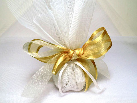 Κλασική μπομπονιέρα τούλι - Photo 2